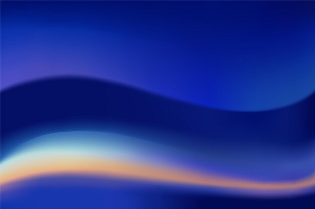 Photo gradient wavy dark blue background