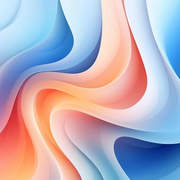 Gradient wavy shapes background