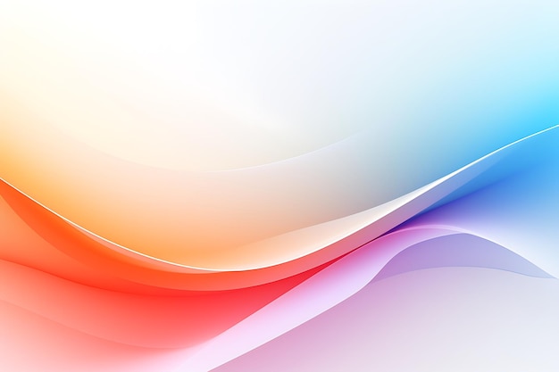 Gradient white background with wavy lines