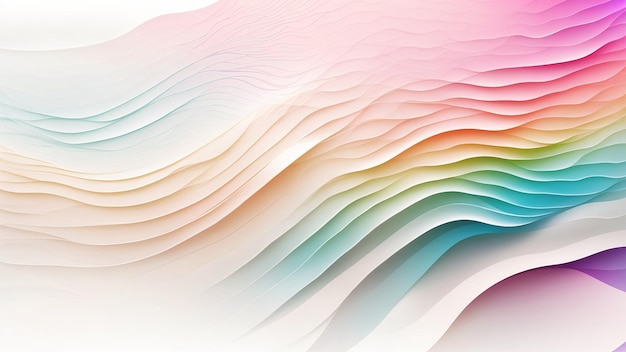 Gradient white background with wavy lines