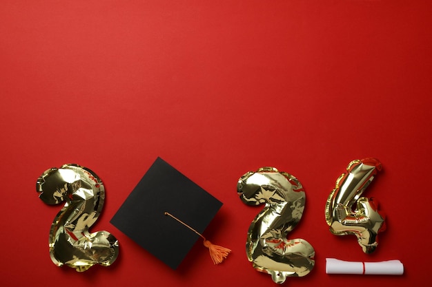 Graduate attributes and inflatable balloons in the shape of numbers 2024
