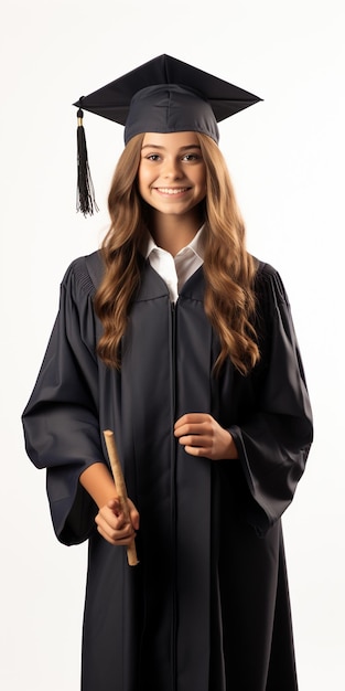 A graduate girl with graduation