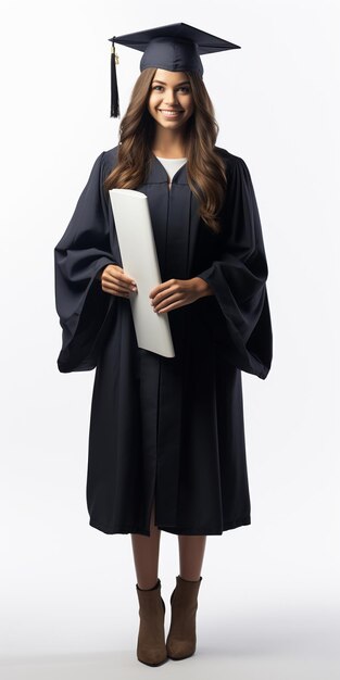 A graduate girl with graduation