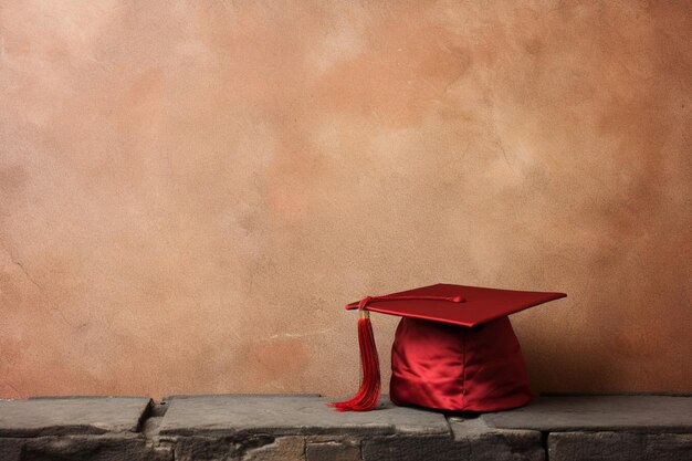 Foto sfondo di laurea e spazio di progettazione