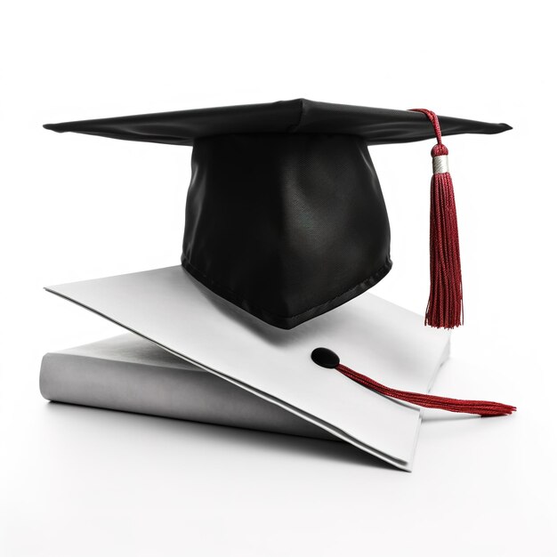 Photo graduation cap and books