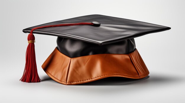 Graduation cap isolated on white background