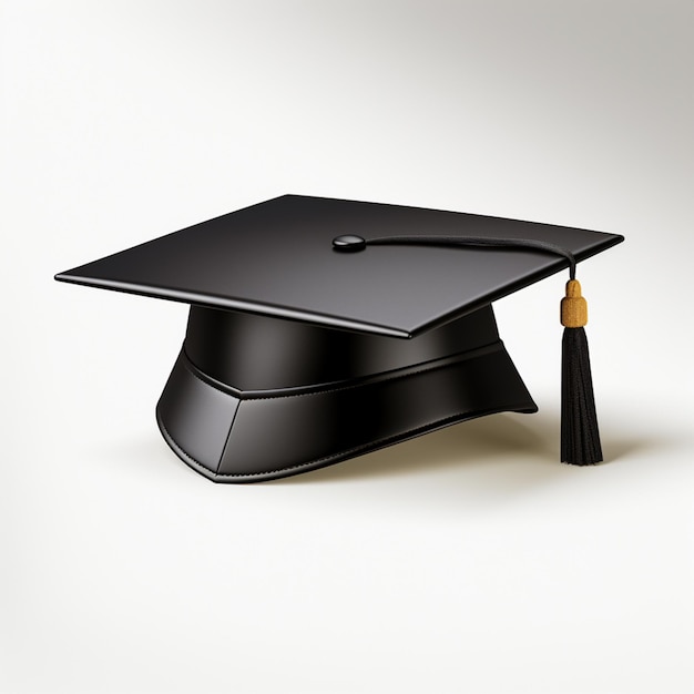 Photo a graduation cap isolated on white background