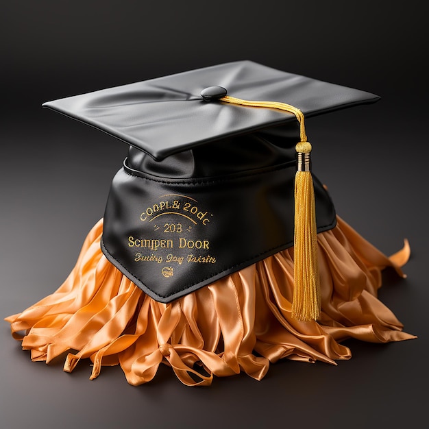 graduation cap mockup