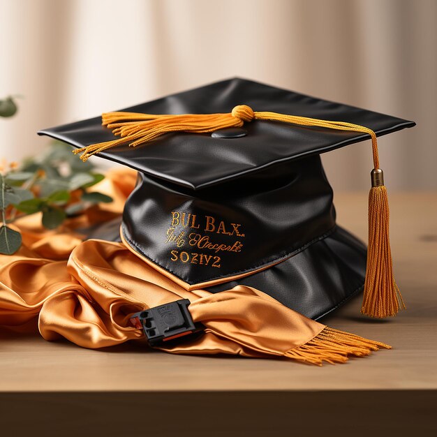 graduation cap mockup