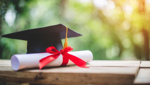 graduation diploma on a clean background symbolizing achievement and success