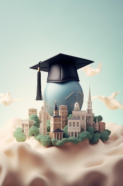 graduation graduation hat abroad travel