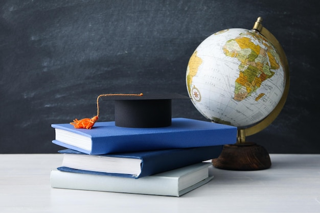 Graduation in high school and university concept