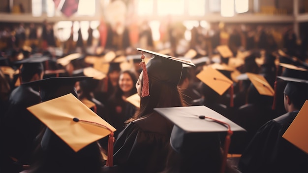 Foto diploma di scuola superiore e concetto universitario