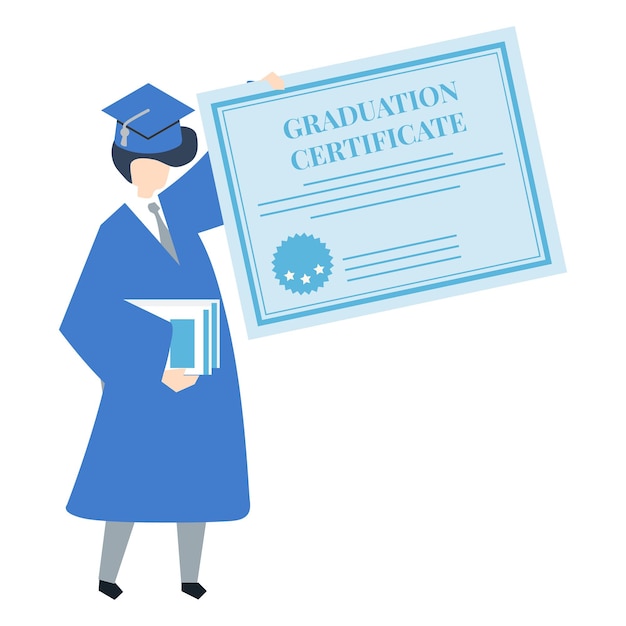 graduation png illustration transparent background