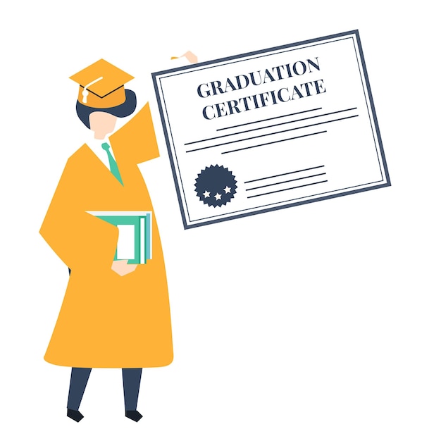 graduation png illustration transparent background