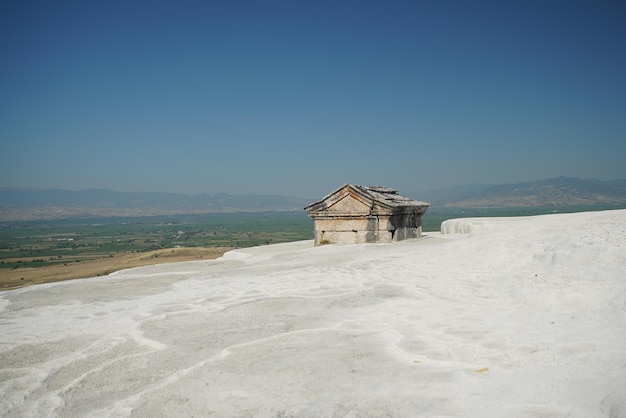 Graf in de oude stad van Hierapolis Pamukkale Denizli Turkiye