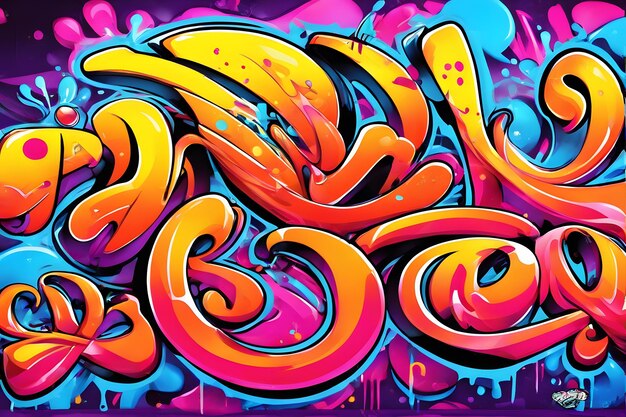 Photo graffiti background graffiti wallpaper graffiti pattern street art background graffiti art graffiti design graffiti paint ai generative