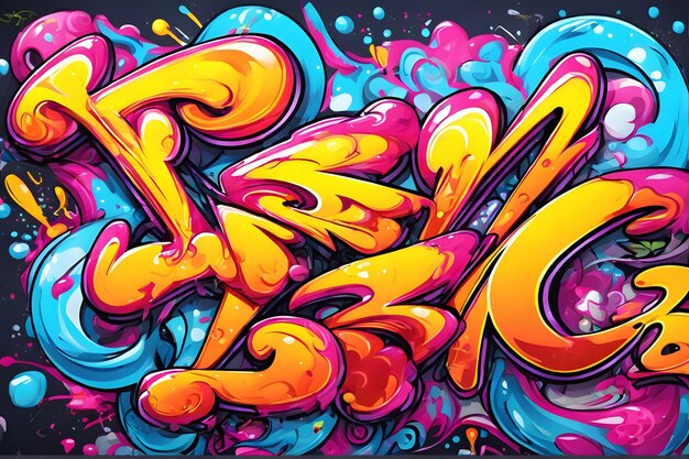 Photo graffiti background graffiti wallpaper graffiti pattern street art background graffiti art graffiti design graffiti paint ai generative