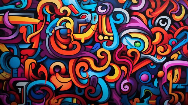 Premium AI Image | Graffiti Background