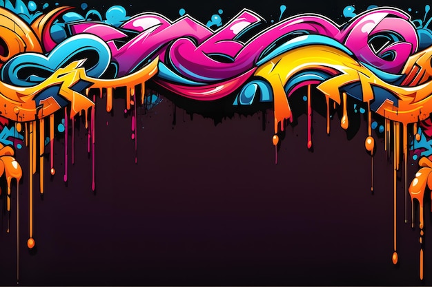 Graffiti Frame Background Graffiti Border Graffiti Frame Graffiti background Graffiti Art Graffiti Wallpaper AI Generative