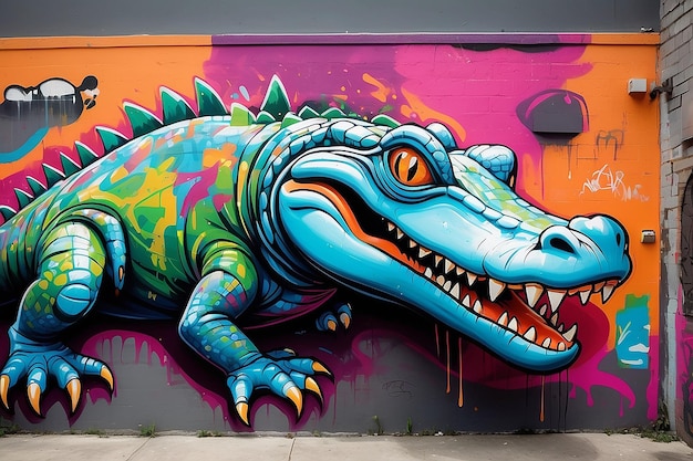 Photo graffiti gator