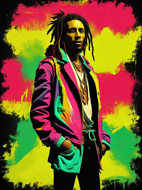 Graffiti Harmony Bob Marley x JeanMichel Basquiat x Futura 2000