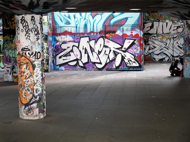 Graffiti op de muur