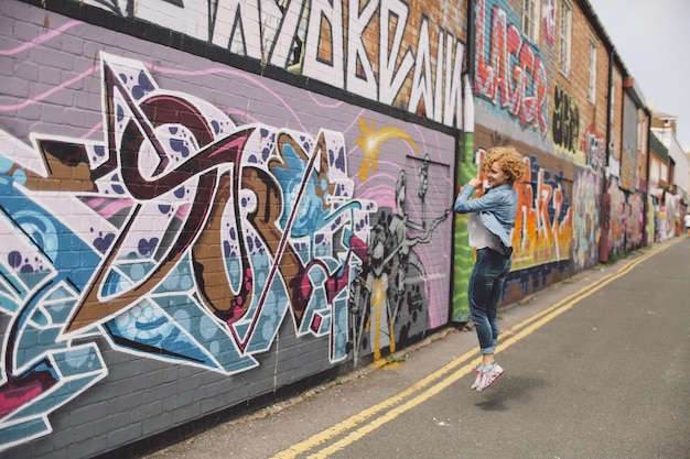 Graffiti op de stoep