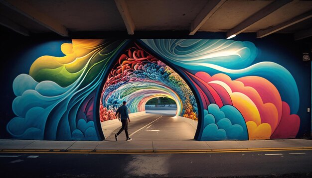 Graffiti tunnel