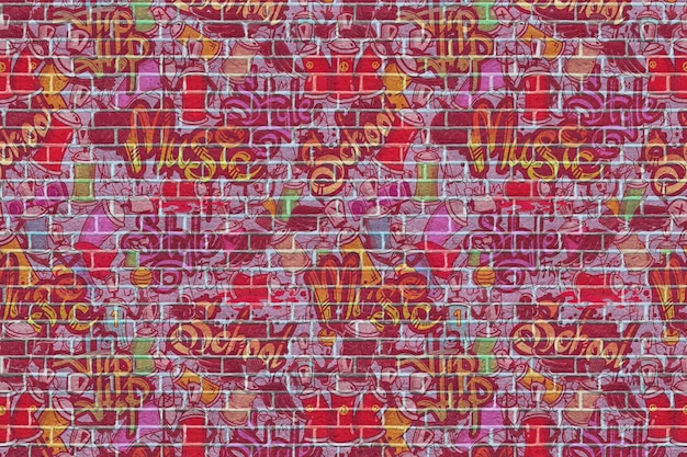 Graffiti wall background