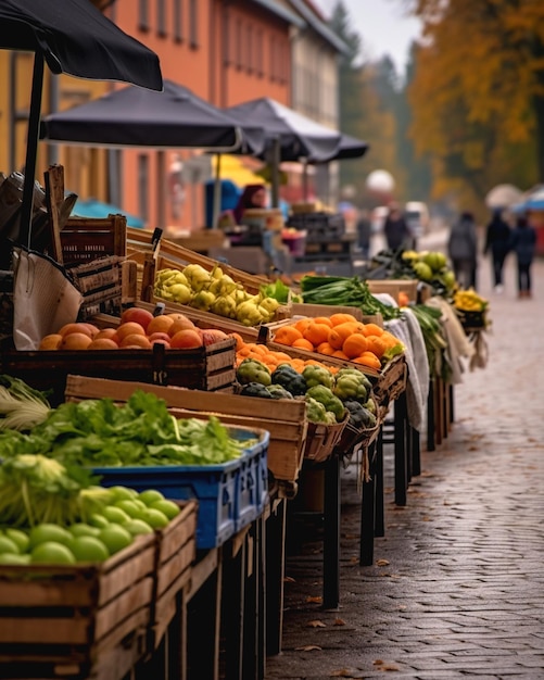 Foto grafiek van de markt