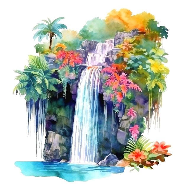 grafiek van de waterval