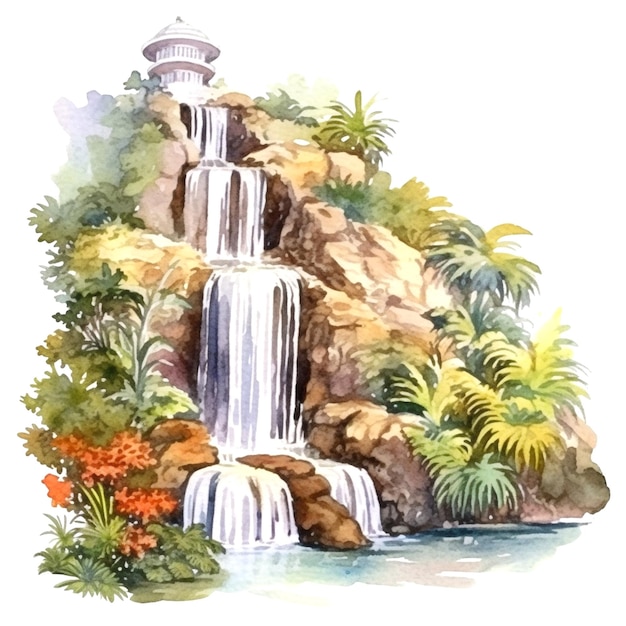 grafiek van de waterval