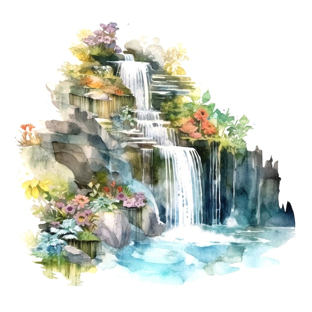 grafiek van de waterval