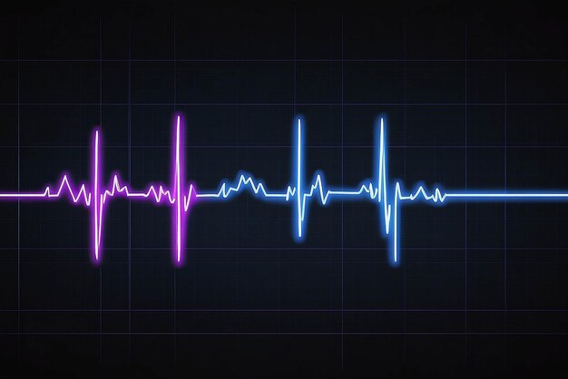 Foto grafiek van het elektrocardiogram