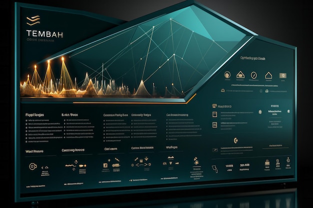 grafische futuristische gebruikersinterface head up display foto van hoge kwaliteit