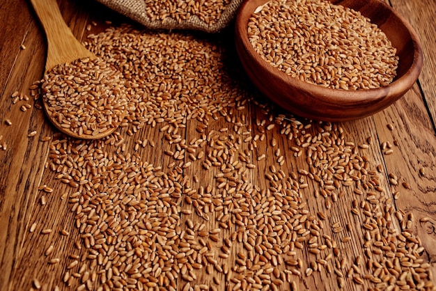 Grain bag closeup food ingredient organic