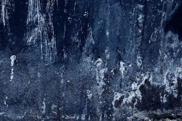 그레인 블루 페인트 벽 배경 또는 질감