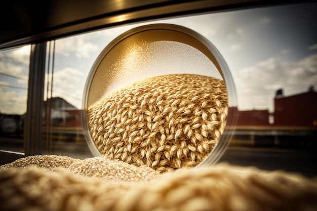穀物輸出小麦穀物取引出荷と農産物および農産物および作物の輸送貧困国飢饉ビジネス農業所得の概念への援助