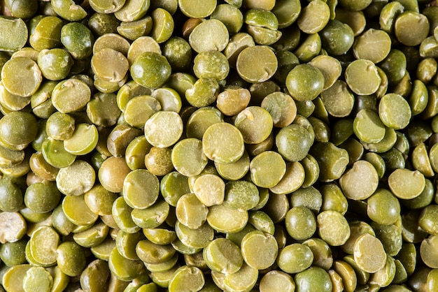 Photo grain texture. dried peas. close-up.