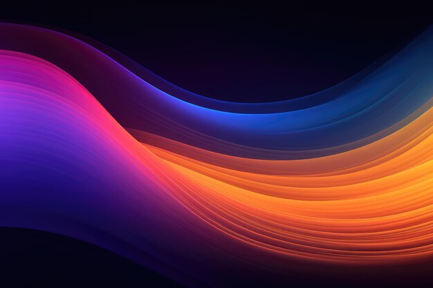 Grainy color gradient background orange purple blue yellow wave