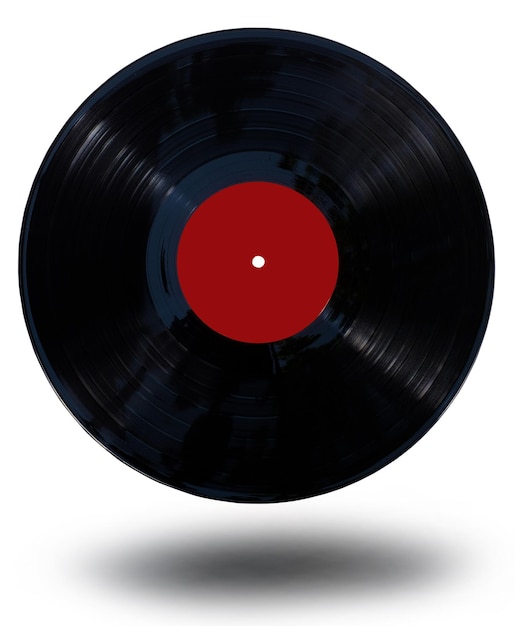 Gramophone vinyl record isolated at the white background with clipping path