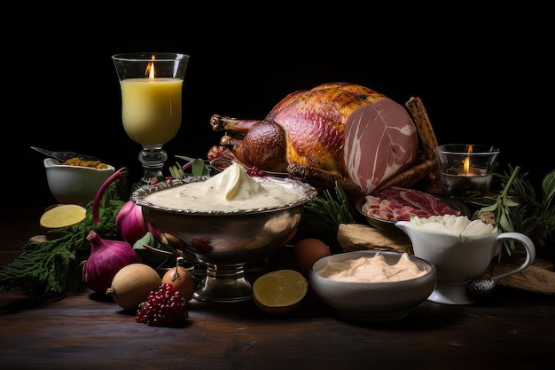 Grand aioli christmas dinner food photography