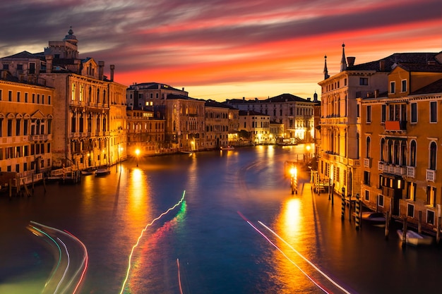 Grand Canal and Basilica Santa Maria della Salute Venice Italy