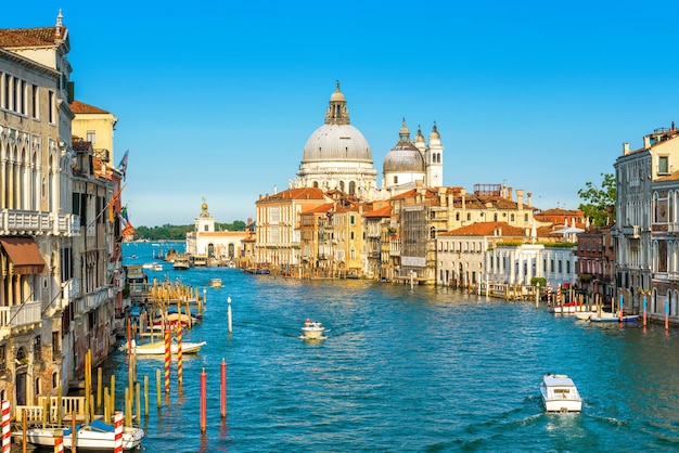 Grand Canal in Venice on a sunny day Italy