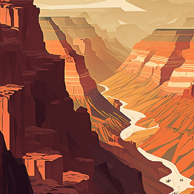 Grand Canyon-illustratie