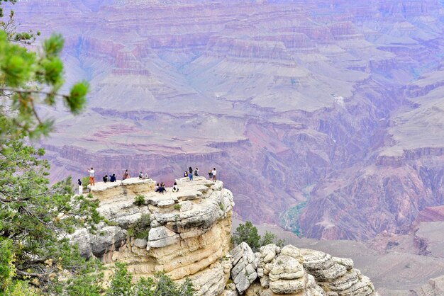 Grand Canyon National Park, Arizona, Verenigde Staten, Amerika. Panoramisch zicht.