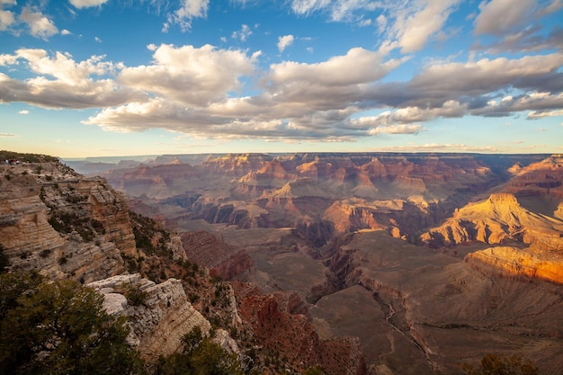 米国アリゾナ州のグランドキャニオンの自然景観