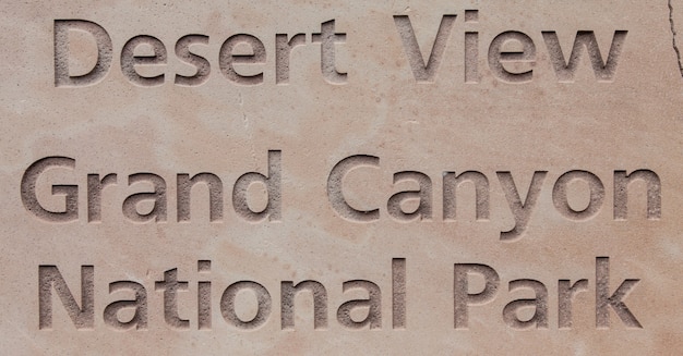 Фото Вид на гранд-каньон на смотровой площадке desert view point