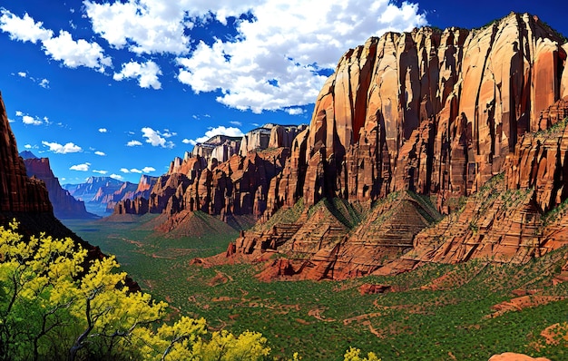 Grand Canyon State National Park in de bergen